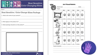 Hot cold color changing slime