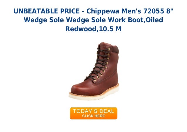 chippewa boots wedge sole