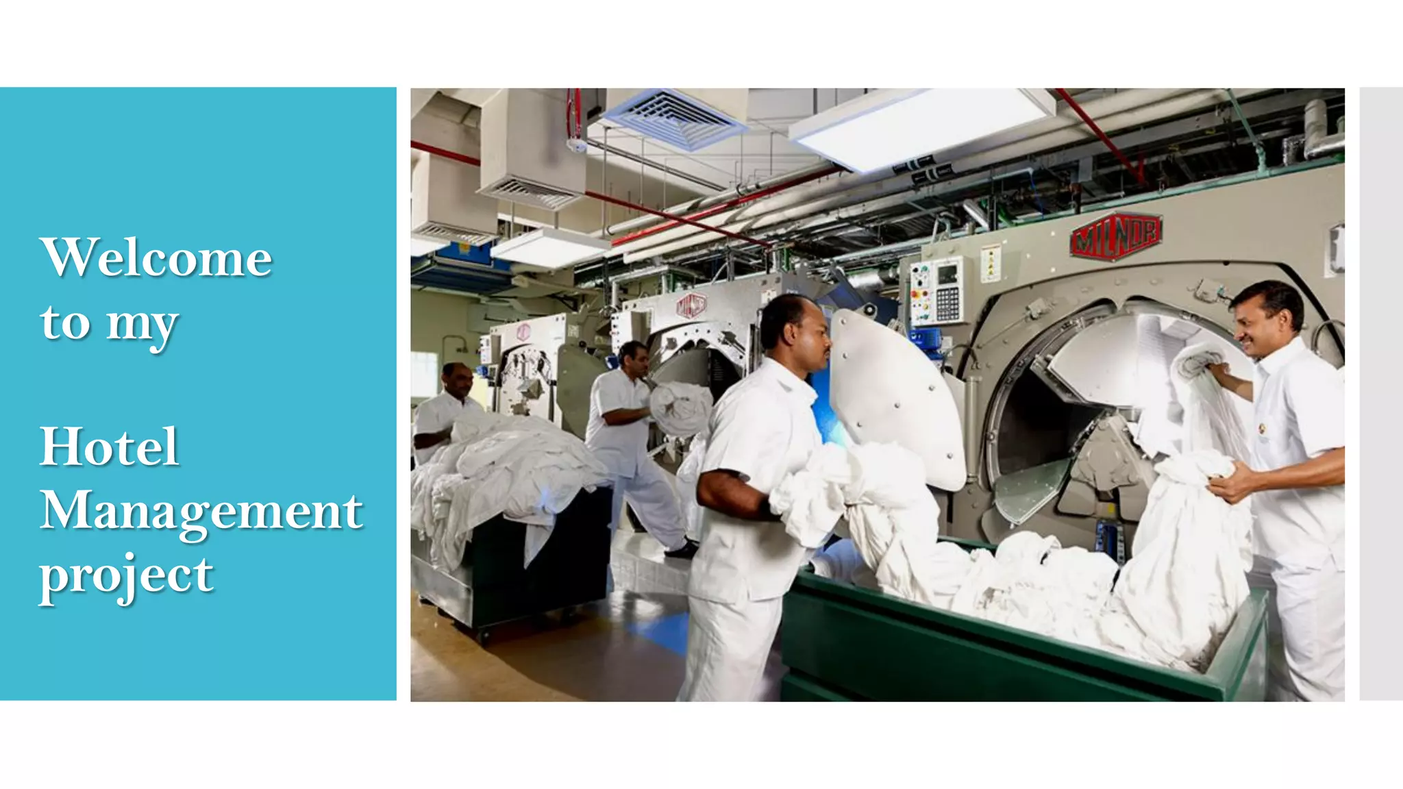 Importance of Laundry Department in 5star hotels PPT