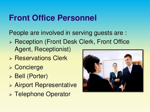 Hotel Front Office Department