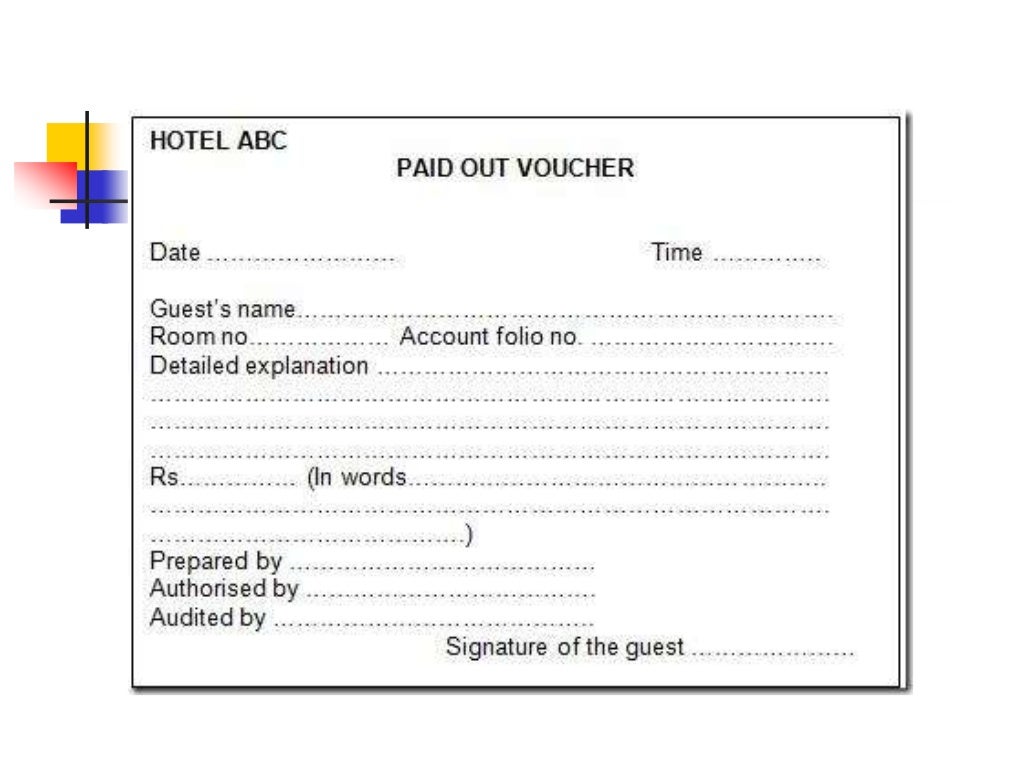 Hotel frontofficevoucher