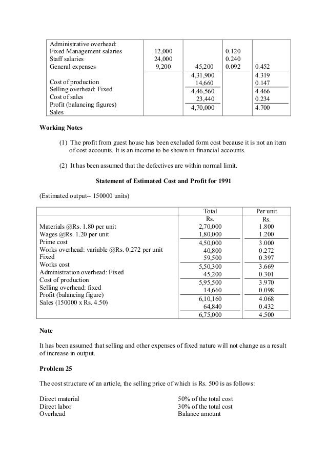 Hotel accounting hotel cost accounting cost sheet problems & elemen…