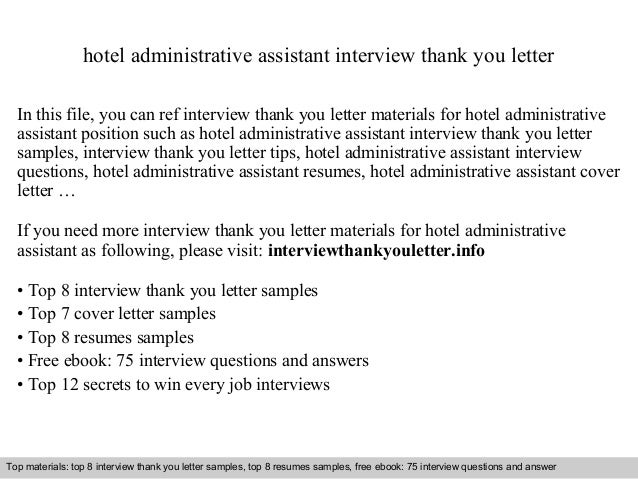 job interview thank you letter samples