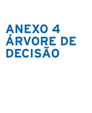 ANEXO 4
ÁRVORE DE
DECISÃO
 