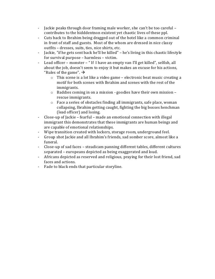 hotel babylon point form analysis point form