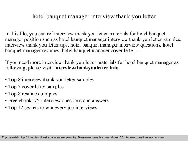 Hotel Banquet Manager Hotel Banquet Manager