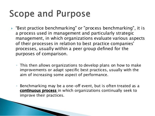 Casino benchmarking
