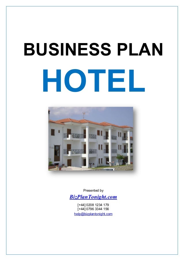 business plan hotel
