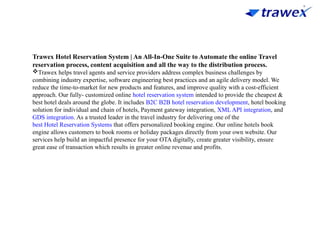 HOTEL BOOKING ENGINE | HOTEL RESERVATION SYSTEM | PPTX