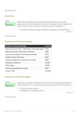 Hotel business plan example | PDF | Hotel Properties | Real Estate
