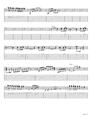 Acordes, arpegios, letra y Punteo - Hotel california