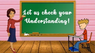 Let us check your
Understanding!
 
