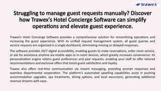 Hotel Concierge Software | Web Concierge | PPTX