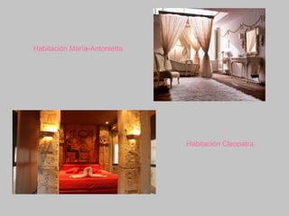 Habitación María-Antonietta




                              Habitación Cleopatra
 