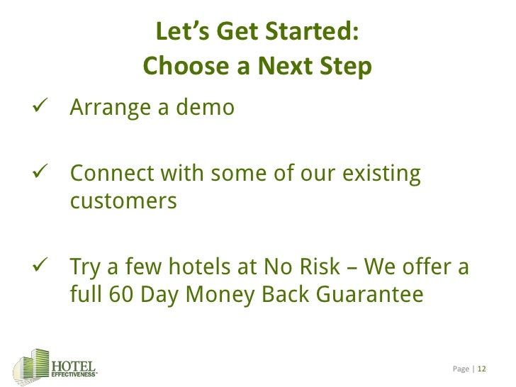 Hotel Effectiveness Introduction