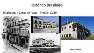 Histórico Brasileiro
Hotel Pharoux
Estalagens e Casas de Pasto - RJ (Séc. XVIII)
 