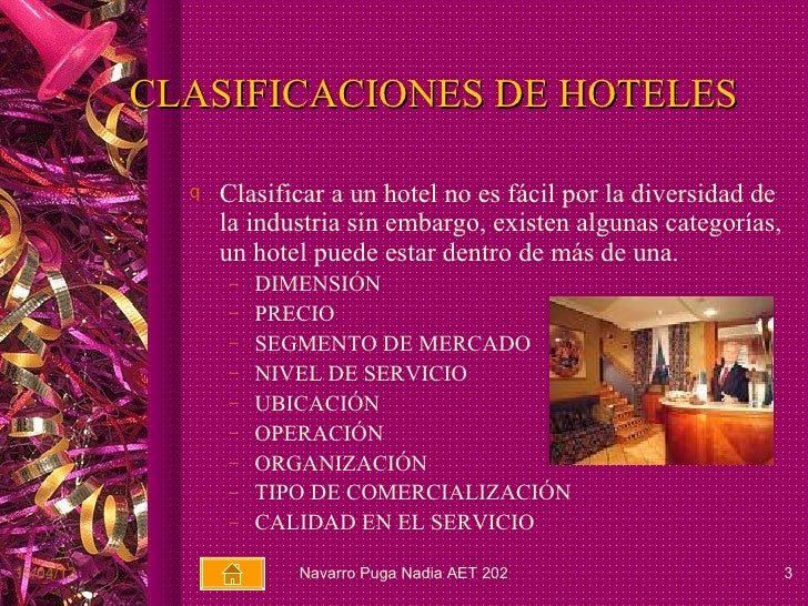 Tipo de Hoteles
