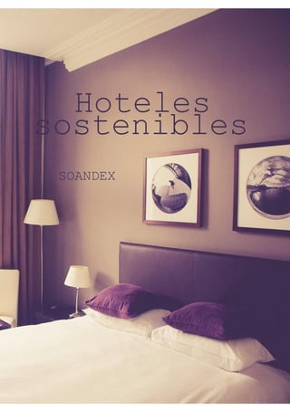 Hoteles
sostenibles
SOANDEX
 