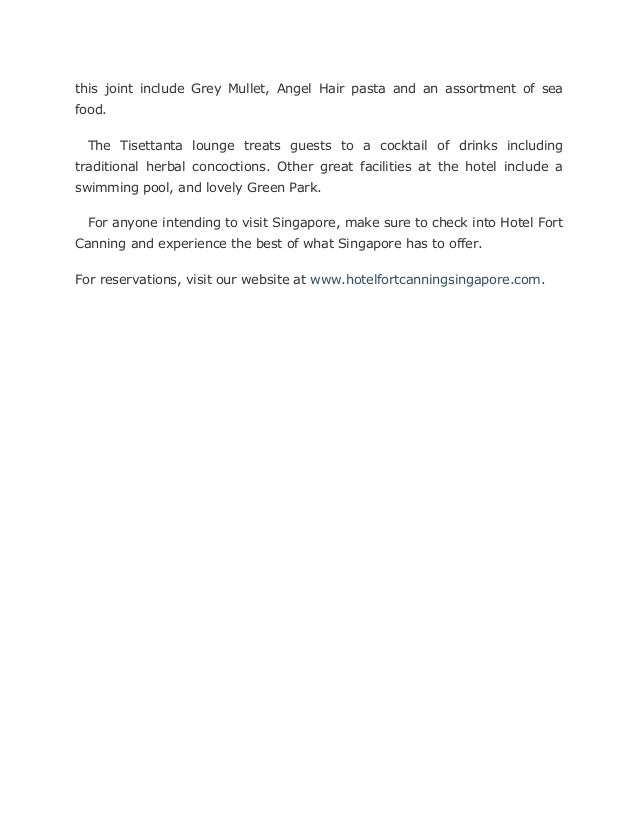 Hotel Fort Canning Singapore Hotel Fort Canning Singapore