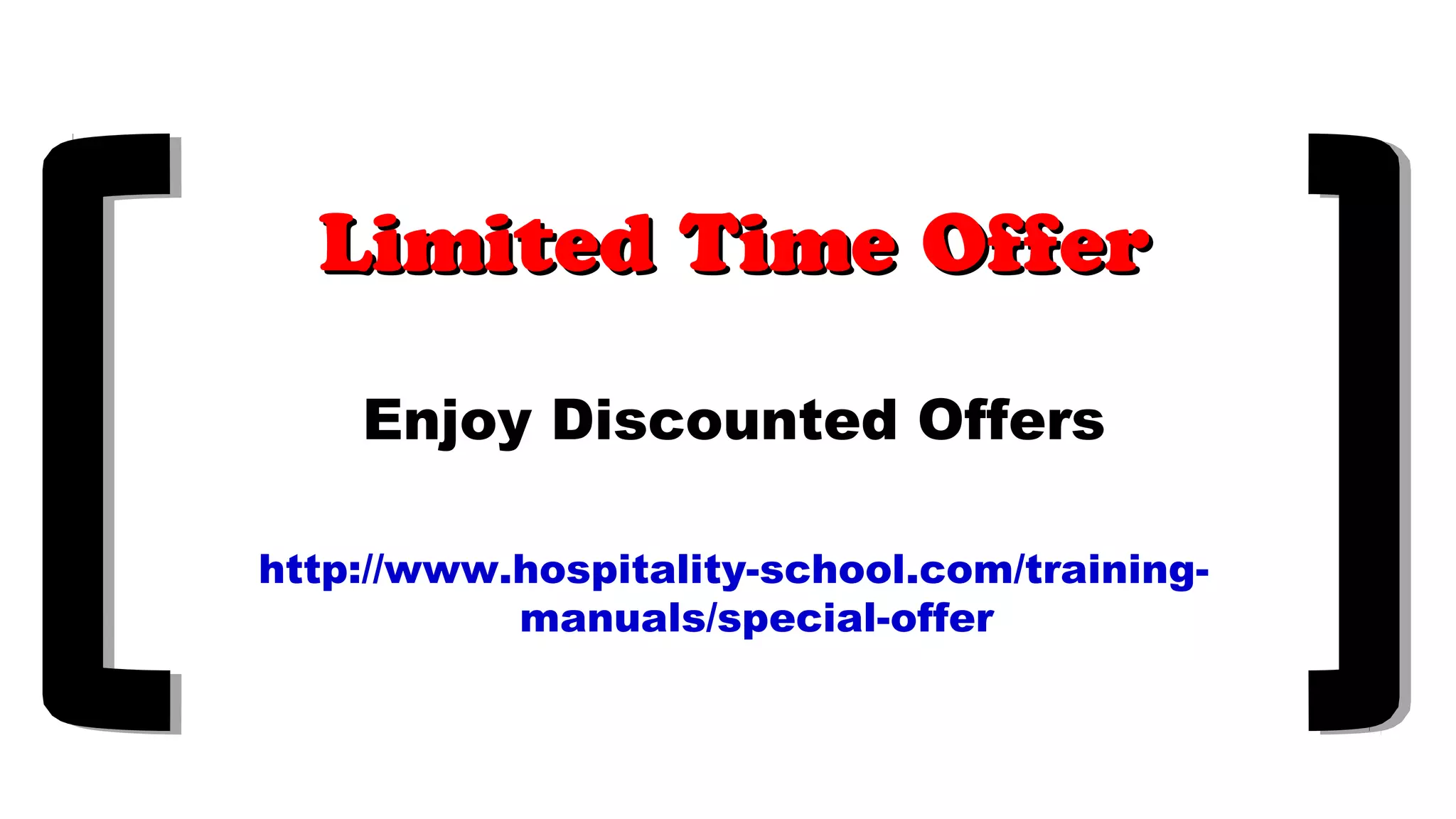 Hotel Front Office Training Manual PPT