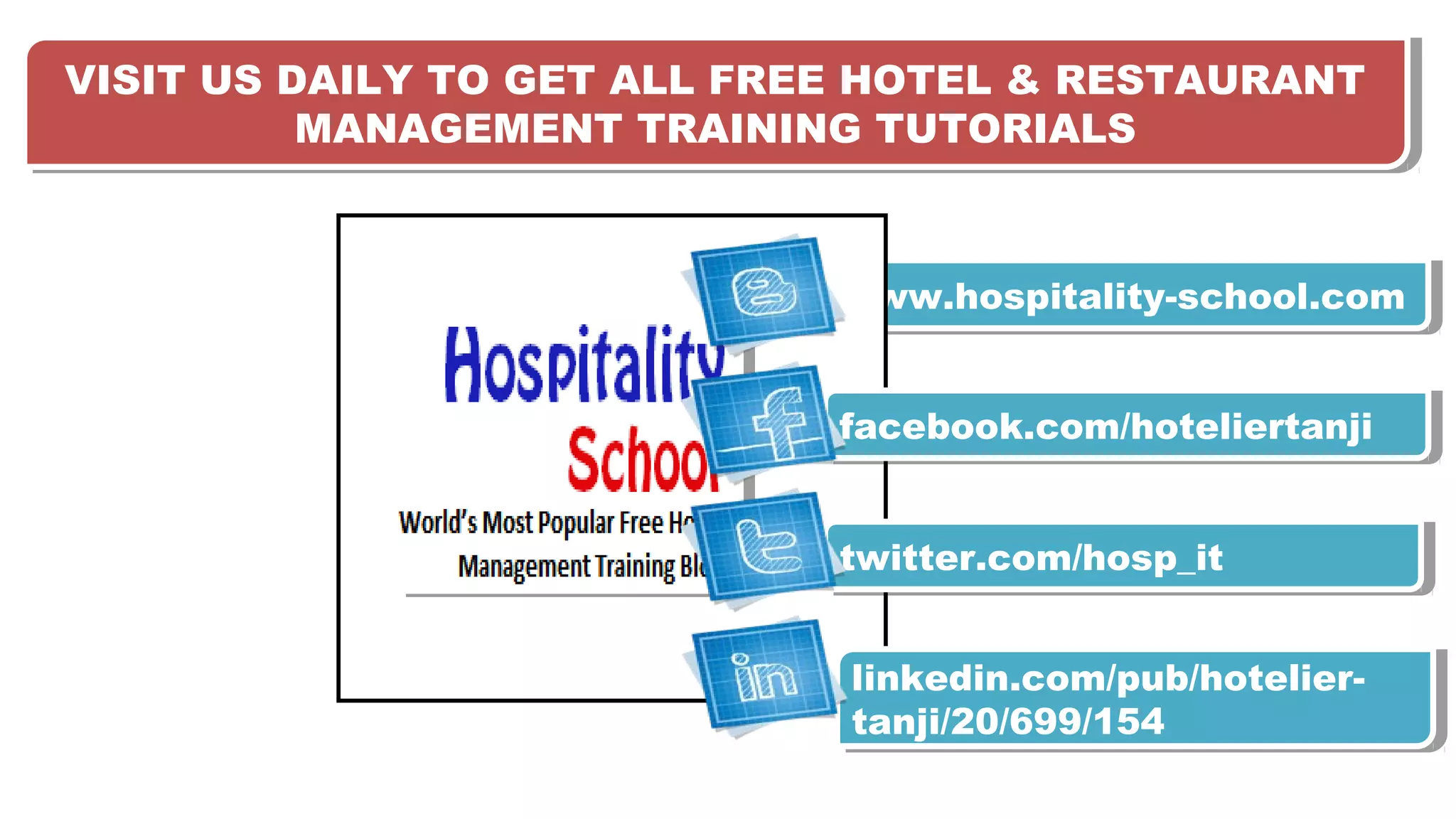 Hotel Front Office Training Manual PPT