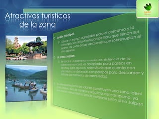 Atractivos turísticos
de la zona
 