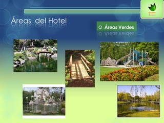 Áreas del Hotel
 Áreas Verdes
 