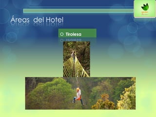 Áreas del Hotel
 Tirolesa
 