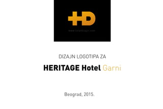 LOGO DIZAJN Hotel Heritage garni 2015 prezentacija