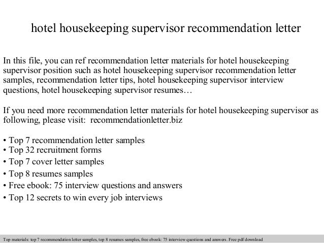 example of application letter for hotel housekeeping