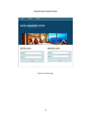 22
Proposed System Interface Design
Figure 4.4: Home Page
 