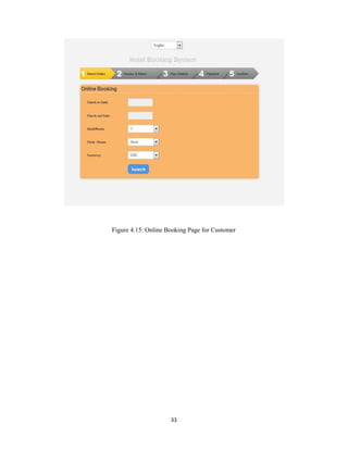 33
Figure 4.15: Online Booking Page for Customer
 