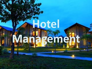 Hotel
Management
 