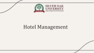 Hotel Management
 