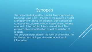 Hotel Management Presentation by Aryan Singh Dhiman | PPT