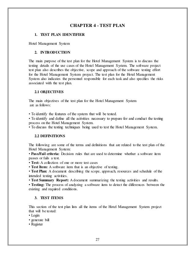 objective of hotel management