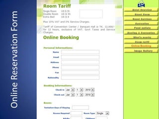 Online Reservation Form