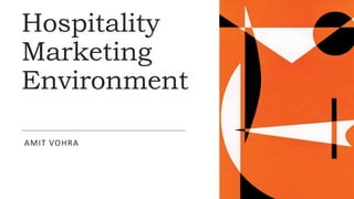 Hospitality
Marketing
Environment
AMIT VOHRA
 