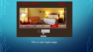 This is user login page.
 