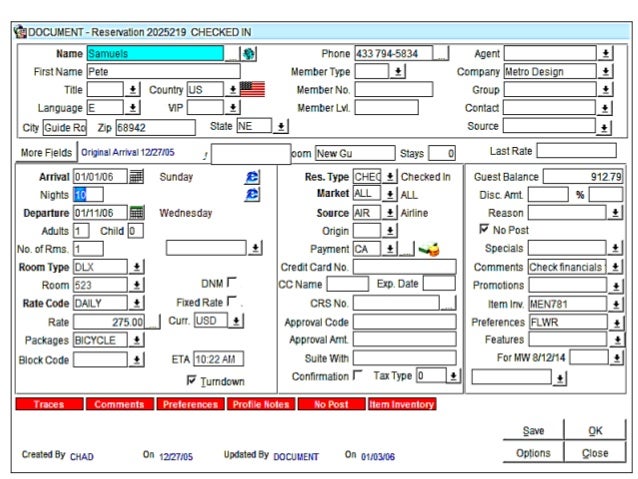 Hotel Property Management System Pms