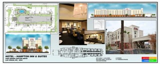 SITE AREA =  2.39 ACRES BUILDING AREA = 65,336 SF 106 GUESTROOMS HOTEL – HAMPTON INN & SUITES 4280 GRAND CANYON DRIVE LAS VEGAS, NV,  2004 4 STORIES 117 PARKING SPACES 