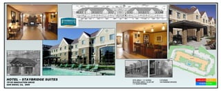 SITE AREA =  3.7 ACRES BUILDING AREA = 81,973 SF 117 GUESTROOMS HOTEL – STAYBRIDGE SUITES 15125 INNOVATION DRIVE  SAN DIEGO, CA,  2000 3 STORIES 124 PARKING SPACES 