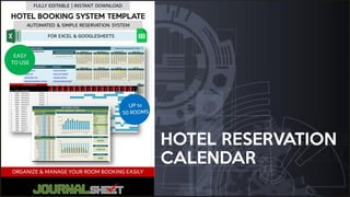 HOTEL RESERVATION
CALENDAR
