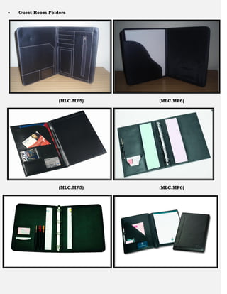    Guest Room Folders




                   (MLC.MF5)   (MLC.MF6)




                   (MLC.MF5)   (MLC.MF6)
 