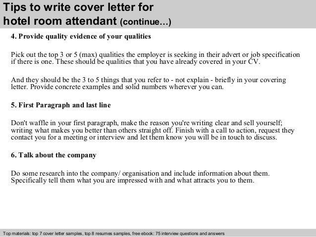 cover letter customer service attendant cover letter for room attendant cover letters