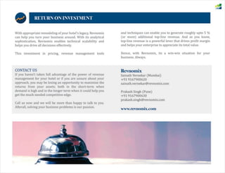 Hotel room revenue management revnomix