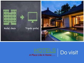 HOTELS
A Place Like A Home…..
Do visit
 