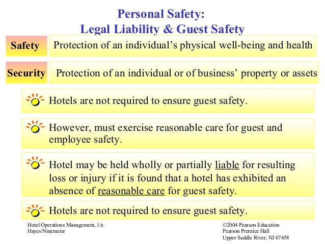 Hotel safety & security