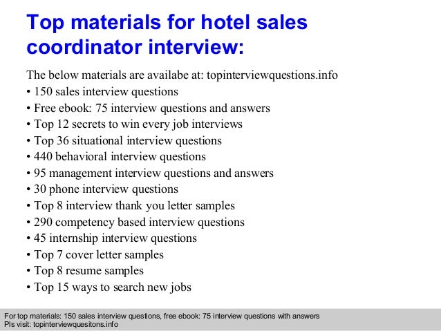interview for hotel job questions and answers