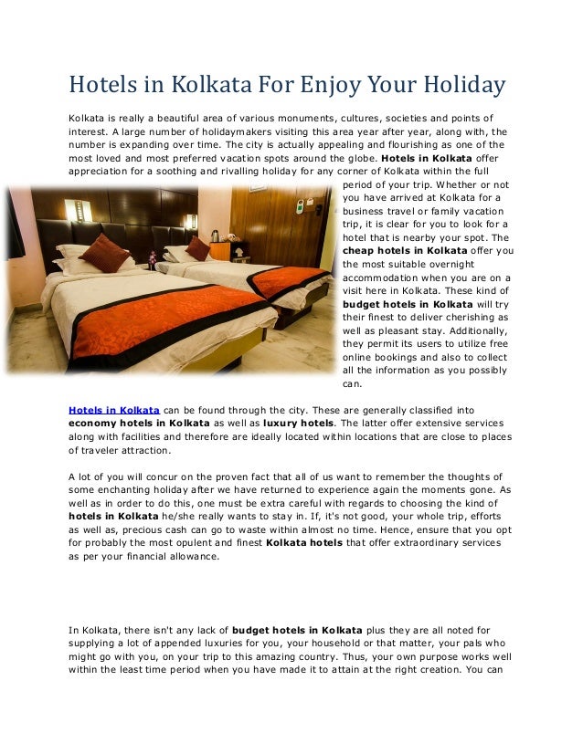Hotels in Kolkata For Enjoy Your Holiday